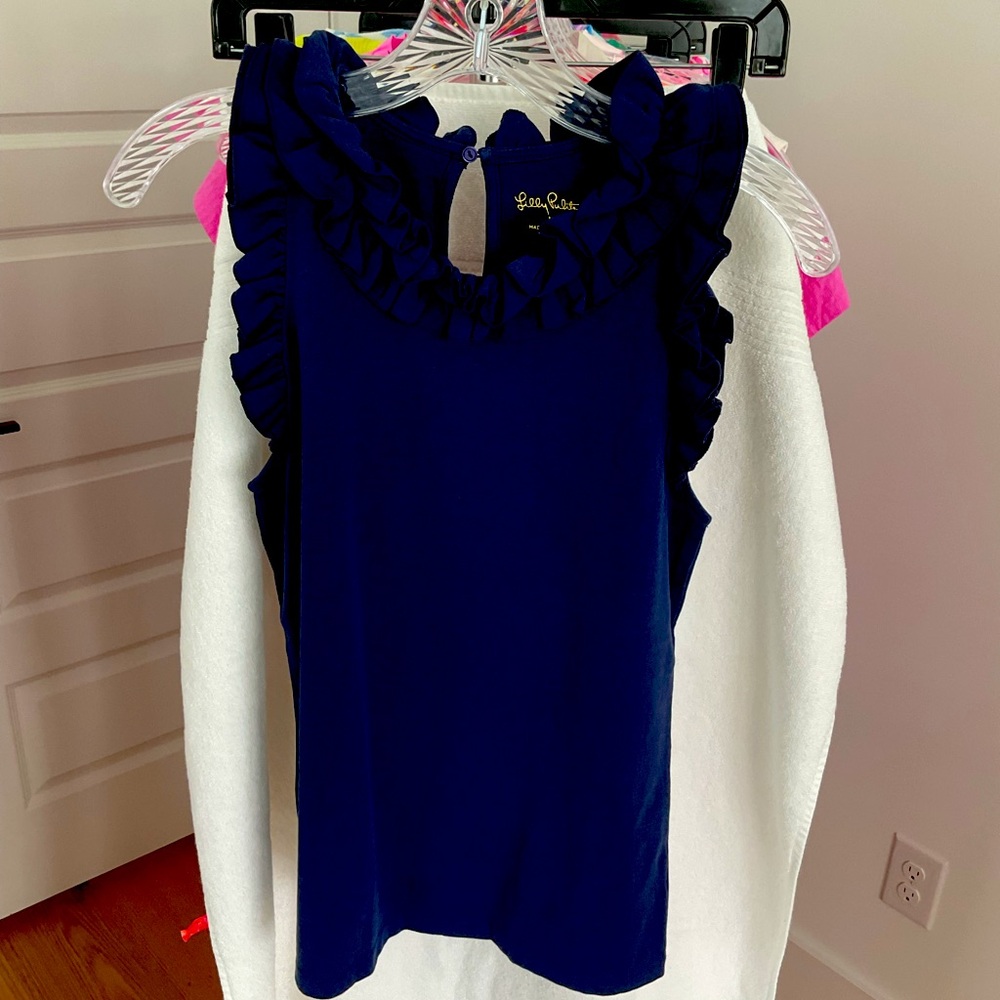 Lilly Pulitzer Navy Blue Knit Top